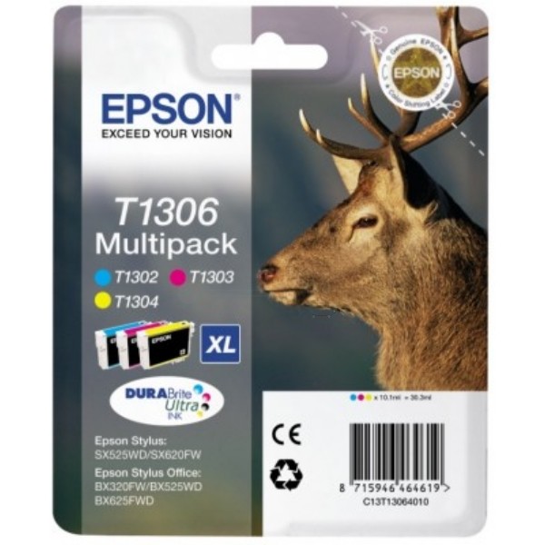 Inkcartridge Epson t1306 3 kleuren xl