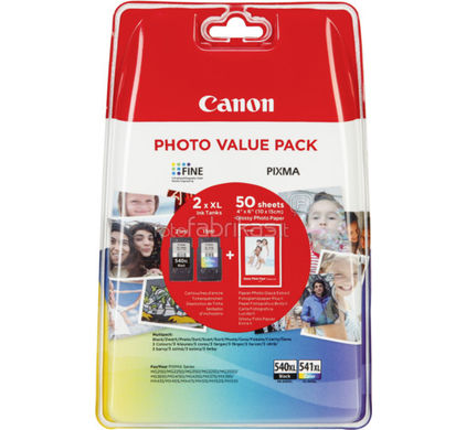 Canon CANON PG-540XL-CL540XL Value Pack blister 4x6 Phot Paper GP-501 50shee (5222B013)