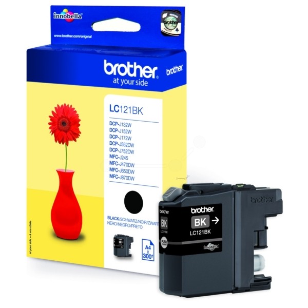 Inkcartridge Brother LC-121BK zwart