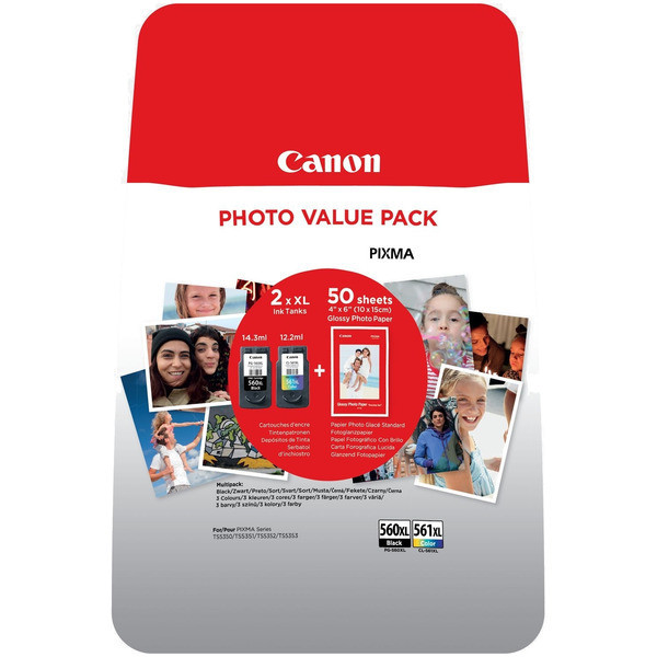 Canon 3712C004 inktcartridge Origineel Zwart, Cyaan, Magenta, Geel Multipack 2 stuk(s)