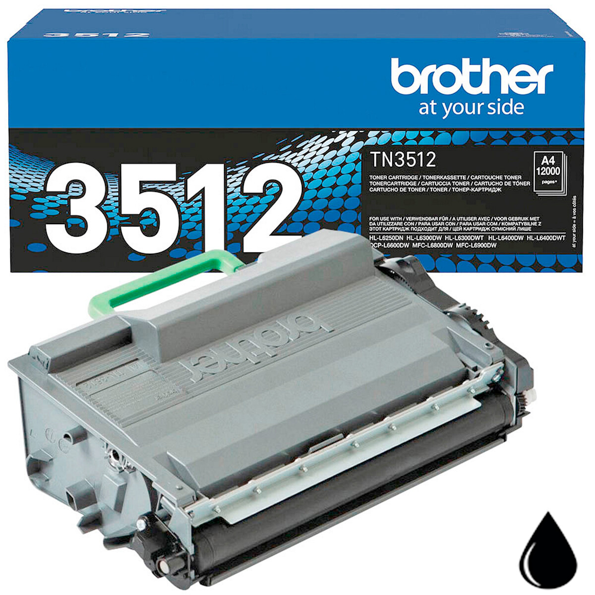 Brother Brother Toner TN-3512 black 12.000 S. -HL-L6250-6300-6400 (TN-3512)
