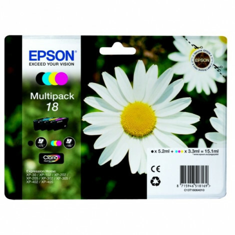 Epson 18 (T1806) Inkt 4-kleuren Pack