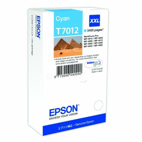 Epson - C13T70124010 - T7012 - Inktcartridge cyaan