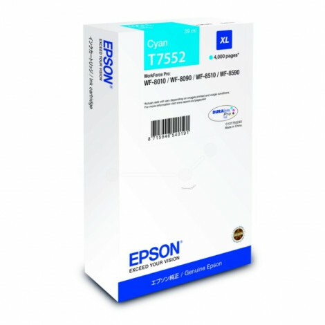 Epson - C13T755240 - T7552 - Inktcartridge cyaan