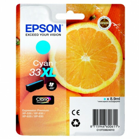 Epson - T33624012 - 33XL - Inkt - cyaan