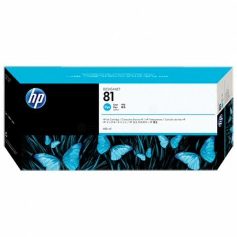 HP - C4931A - 81 - Inktcartridge cyaan