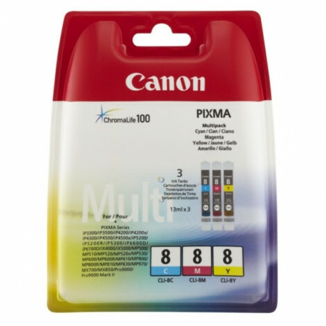 Canon - 0621B029 - CLI-8C/M/Y - Inktcartridge MultiPack 