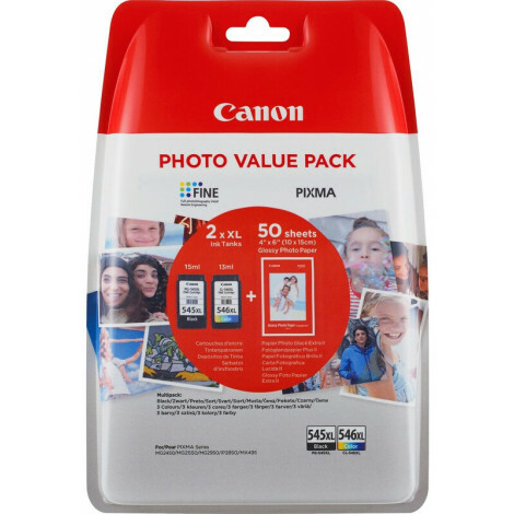 Canon - 8286B006 - PG-545XLCL546XL - inktcartridge Multipack + Fotopapier