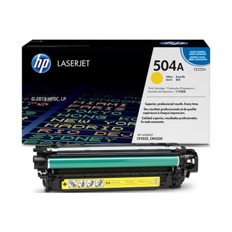 "HP 504A CE252A originele gele LaserJet tonercartridge CE252A"