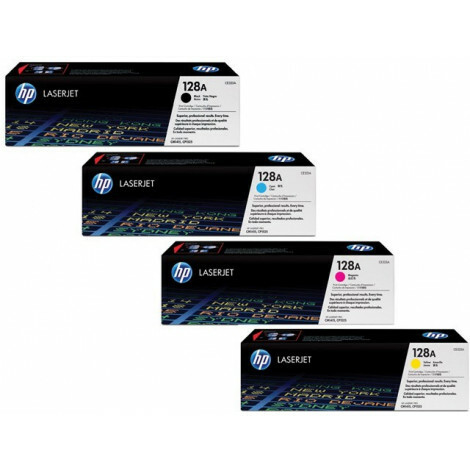 HP 128A - CE323A, CE322A, CE321A, CE320A Rainbowkit (CMYK) 