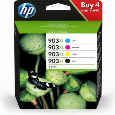 HP 903XL Origineel Zwart, Cyaan, Magenta, Geel Multipack 4 stuk(s)