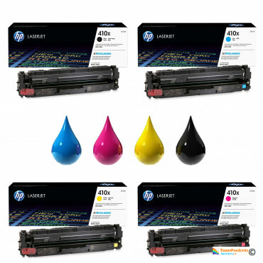 HP 410X CF410X, CF411X, CF412X, CF413X Rainbowkit (CMYK)