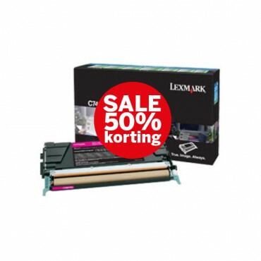 Lexmark - C746A1MG - Toner magenta SALE 50% KORTING!