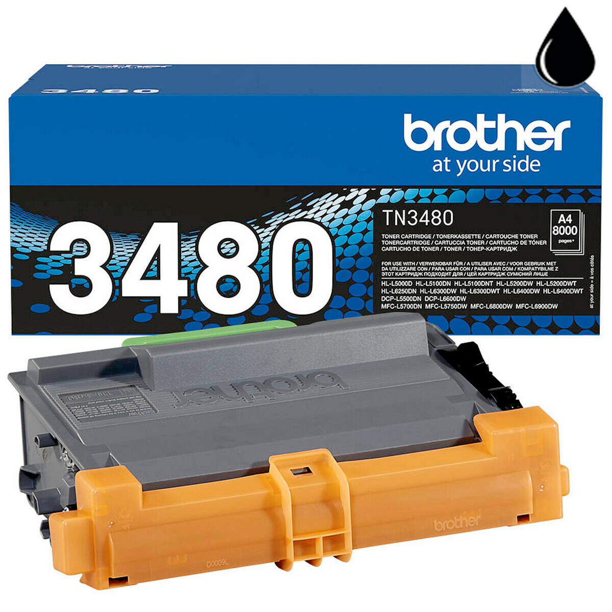 Pour Brother TN 3480