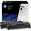 HP 05X originele high-capacity zwarte LaserJet tonercartridge, 2-pack