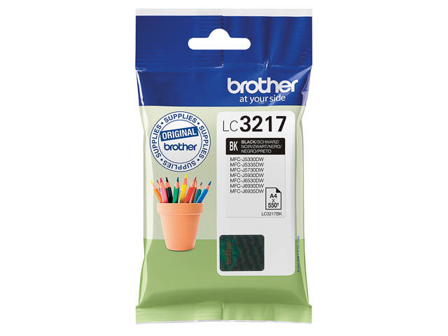 Brother LC-3217BK Inkt (550 pagina s)